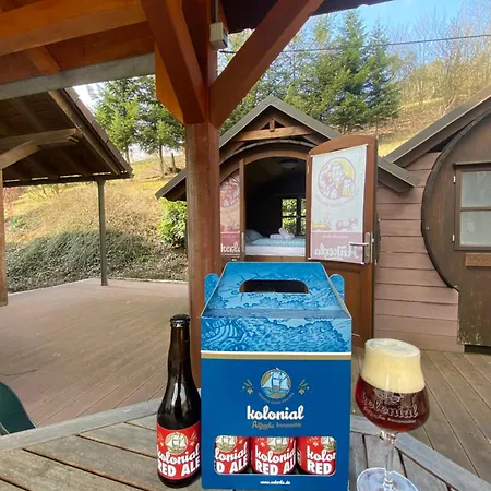 Luxury tent Schlafen Im Fass *
