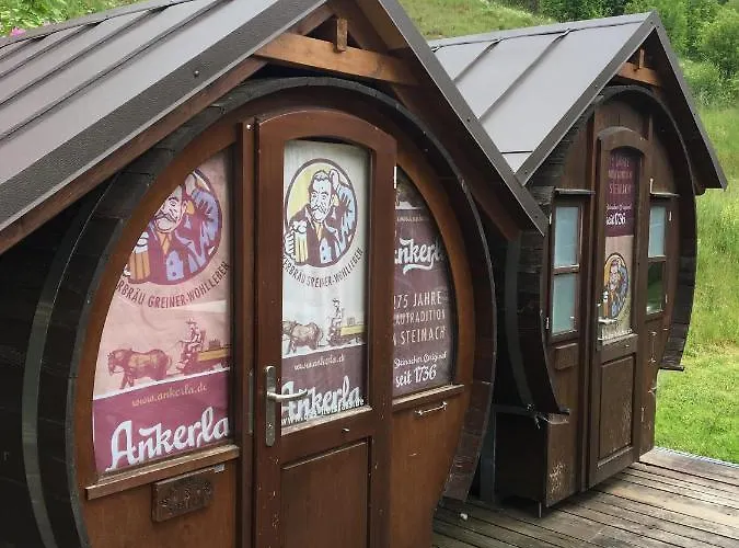 Lüks kamp alanı Schlafen Im Fass