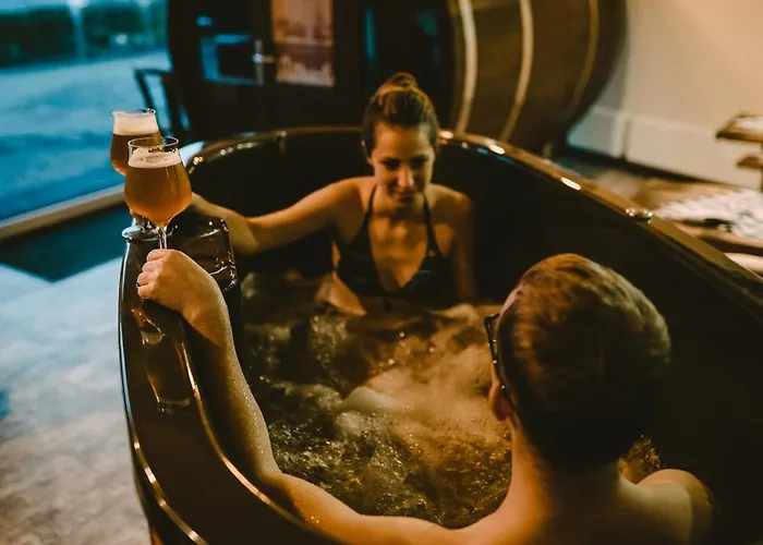 Lüks kamp alanı Schlafen Im Fass